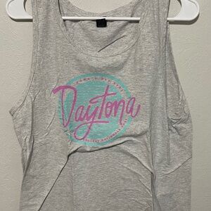 Grey Daytona Cheer tank top